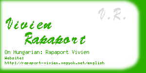 vivien rapaport business card